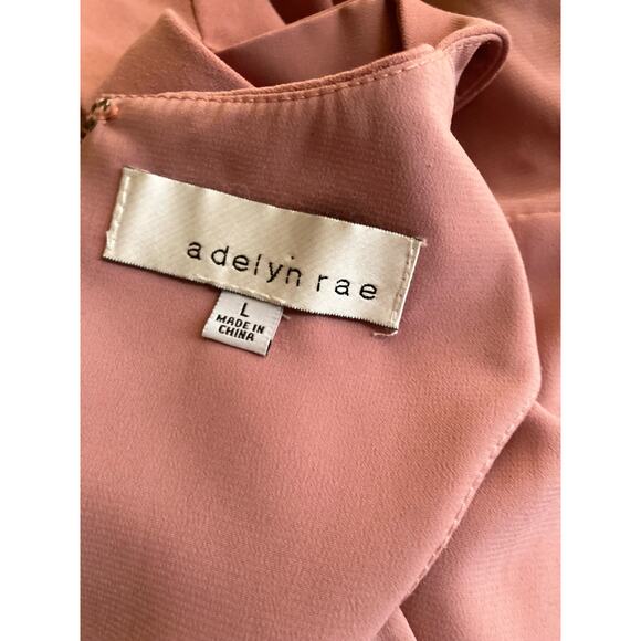 Adelyn Rae Women's Paige Dress Size L Fit-and-Flare Mauve Rose - Picture 7 of 9